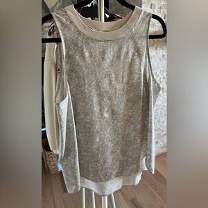 Athleta Gray Sleeveless Blouse